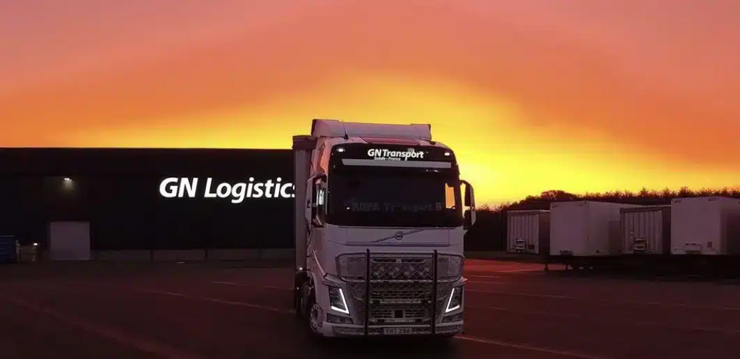 GN Logistics lastbil solnedgång terminaler logistik